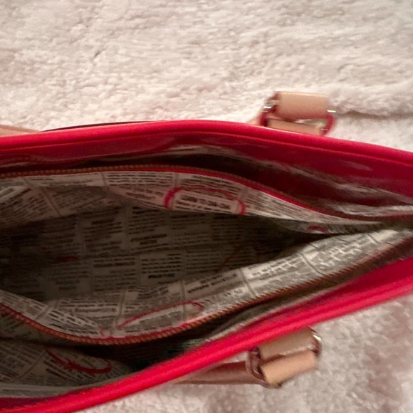 Kate spade patent leather red tote - Picture 5 of 6